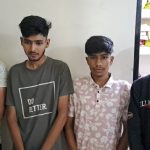 सड़क पर स्टंट करने वाले चार युवक गिरफ्तार